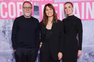 Valerio Mastandrea, Paola Cortellesi and Emanuela Fanelli attending the photocall for the premiere of the film Il Reste Encore Demain (C