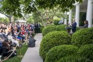 US President Joe Biden delivers remarks during a reception celebrating Asian American, Native Hawaiian, and Pacific Islander Heritage Month in the Rose Garden the White House in Washington, DC, USA, 13 May 2024