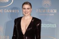 Greta Gerwig attends the Opening Ceremony Official Gala Dinner Arrivals during the 77th annual Cannes Film Festival at the Casino Le Palm Beach, on May 14, 2024 in Cannes, France. Photo by David NIVIERE/ABACAPRESS