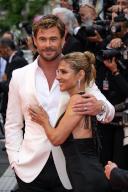 Chris Hemsworth and Elsa Pataky attend the screening of Mad Max âFuriosaâ, as part of 77th edition of Cannes Film Festival, in Cannes, France, on May 15, 2024. Photo by Ammar Abd Rabbo/ABACAPRESS