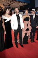 Selena Gomez, Edgar Ramirez, Jacques Audiard and Zoe Saldana leaving the Emilia Perez Red Carpet at the 77th annual Cannes Film Festival at Palais des Festivals on May 18, 2024 in Cannes, France. Photo by David NIVIERE\/ABACAPRESS