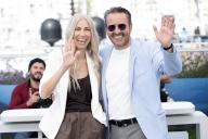Miruna Berescu and Emanuel Parvu attend the Trei Kilometri Pana La Capatul Lumii (Three Kilometres to the end of the World) Photocall at the 77th annual Cannes Film Festival at Palais des Festivals on May 18, 2024 in Cannes, France. Photo by David NIVIERE ABACAPRESS
