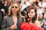 Zoe Saldana and Selena Gomez attending the Emilia Perez Photocall as part of the 77th Cannes International Film Festival in Cannes, France on May 19, 2024. Photo by Aurore Marechal/ABACAPRESS