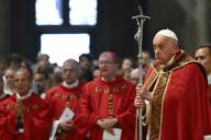 Pope Francis leads a mass on Pentecost day at St Peter