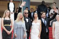 Georgia MacPhail, Sienna Miller, Kevin Costner, Wase Chief, Luke Wilson and Ella Hunt attend the Horizon: An American Saga Red Carpet at the 77th annual Cannes Film Festival at Palais des Festivals on May 19, 2024 in Cannes, France. Photo by David Niviere/ABACAPRESS