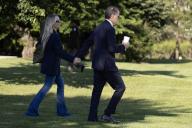 Son of US President Joe Biden (not pictured), Hunter Biden (R) and his spouse Melissa Cohen Biden (L), walk to board Marine One at Fort Lesley J. McNair, in Washington, DC, USA, 31 May 2024. US President Biden and members of his family travel to Delaware
