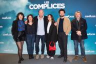 William Lebghil, Laura Felpin, Cecila Rouaud, Francois Damiens and producers attending the Les Complices Premiere at the UGC Cine Cite Bercy on March 29, 2023. Photo by Aurore Marechal/ABACAPRESS
