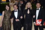 Frances Bean Cobain, Marc Jacobs, Courtney Love and Char Defrancesco arriving on the red carpet at the Costume Institute Benefit at The Metropolitan Museum of Art celebrating the opening of Rei Kawakubo/Comme des Garcons: Art of the In-Between in ...