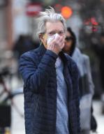 ....March 11 2020, New York City....Founding member of The Grateful Dead Phil Lesh wears a mask to protect against Coronavirus as he walks around Soho on Marchin New York City.....By Line: Hector Vallenilla/ACE Pictures......ACE Pictures Inc..Tel:Email: