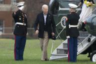 United States President Joe Biden returns to Washington, DC via Fort Lesley J. McNair, in Washington, DC, after spending the Easter Weekend in Camp David, March 31, 2024 Credit: Chris Kleponis / Pool via CNP