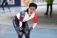 Min Seok Kim (KOR) on 1500 meter men during ISU Worldcup on November 13, 2021 at the Arena Lodowa in Tomaszow Mazowiecki, Poland Photo by SCS/Soenar Chamid/AFLO (HOLLAND OUT