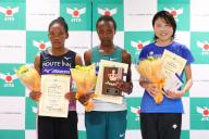 (L to R) Kamulu Pauline Kaveke, Kamau Tabitha Njeri, Kaede Hagitani, SEPTEMBER 23, 2022 - Athletics : The 70th All Japan Industrial Athletics Championship, Women