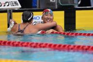 (L-R) Ai Soma, Natsuki Hiroshita, DECEMBER 1, 2022 - Swimming : Japan Open 2022 Women\'s 50m Butterfly Final at Tatsumi International Swimming Center in Tokyo, Japan. (Photo by AFLO SPORT