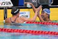 (L-R) Ai Soma, Natsuki Hiroshita, DECEMBER 1, 2022 - Swimming : Japan Open 2022 Women\'s 50m Butterfly Final at Tatsumi International Swimming Center in Tokyo, Japan. (Photo by AFLO SPORT