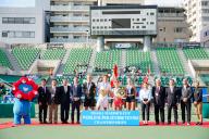 General View, October 15, 2023 - Tennis : Singles Victory Ceremony at ITC Utsubo Tennis Center during Osaka Mayor