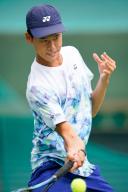 Rei Sakamoto (JPN), October 14, 2023 - Tennis : Boys Singles Semifinal Match at ITC Utsubo Tennis Center during Osaka Mayor