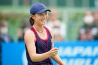 Hayu Kinoshita (JPN), October 14, 2023 - Tennis : Girls Doubles Final Match at ITC Utsubo Tennis Center during Osaka Mayor