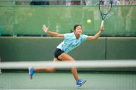 Wakana Sonobe (JPN), October 14, 2023 - Tennis : Girls Doubles Final Match at ITC Utsubo Tennis Center during Osaka Mayor