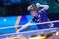 Shunsuke Togami (JPN), APRIL 19, 2024 - Table Tennis : ITTF World Cup Macao 2024 Men\'s Singles quarter-final match at Galaxy Arena in Macao, China. (Photo by Itaru Chiba\/AFLO