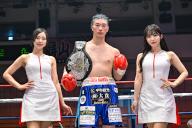 Suzumi Takayama won the Japanese super flyweight title bout at Korakuen Hall in Tokyo, Japan, April 25, 2024. (Photo by Hiroaki Finito Yamaguchi\/AFLO