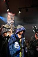 Suzumi Takayama before the Japanese super flyweight title bout at Korakuen Hall in Tokyo, Japan, April 25, 2024. (Photo by Hiroaki Finito Yamaguchi\/AFLO