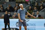 Alexander Zverev (GER), APRIL 28, 2024 - Tennis : Alexander Zverev regret after miss play during singles round of 32 match against Denis Shapovalov on the ATP tour Masters 1000 "Mutua Madrid Open tennis tournament" at the Caja Magica in Madrid, Spain. (Photo by Mutsu Kawamori\/AFLO