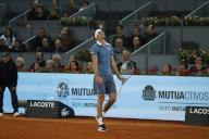 Alexander Zverev (GER), APRIL 28, 2024 - Tennis : Alexander Zverev regret after miss play during singles round of 32 match against Denis Shapovalov on the ATP tour Masters 1000 "Mutua Madrid Open tennis tournament" at the Caja Magica in Madrid, Spain. (Photo by Mutsu Kawamori\/AFLO