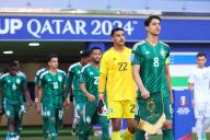 Saudi Arabia team group (KSA), APRIL 26, 2024 - Football \/ Soccer : AFC U23 Asian Cup Qatar 2024 Quarter-final match between Uzbekistan - Saudi Arabia at Khalifa International Stadium in Doha, Qatar. (Photo by Yohei Osada\/AFLO SPORT