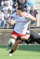 May 5, 2024, Tokyo, Japan - Toyota Verblitz hooker Ryuhei Arita carries the ball during a Japan Rugby League One match against Ricoh Black Rams Tokyo at the Prince Chichibu rugby stadium in Tokyo on Sunday, May 5, 2024. Verblitz defeated Black Rams 45-18. (photo by Yoshio Tsunoda\/AFLO