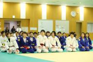 (L to R) Natsumi Tsunoda, Miku Takaichi, Rika Takayama, Saki Niizoe, Haruka Funakubo, Uta Abe (JPN), MAY 3, 2024 - Judo : Japan Women\'s Judo national team training session at Ajinomoto National Training Center, Tokyo, Japan. (Photo by YUTAKA\/AFLO SPORT