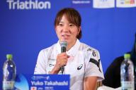 Yuko Takahashi (JPN), MAY 9, 2024 - Triathlon : ITU World Triathlon Championship Series Yokohama 2024 press conference in Yokohama, Kanagawa, Japan. (Photo by Yohei Osada\/AFLO SPORT