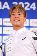 Hideki Uda (JPN), MAY 9, 2024 - Triathlon : ITU World Triathlon Championship Series Yokohama 2024 press conference in Yokohama, Kanagawa, Japan. (Photo by Yohei Osada\/AFLO SPORT