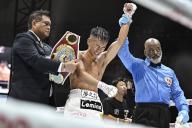 New champoion Yoshiki Takei of Japan won the WBO world bantamweight title boxing bout at Tokyo Dome in Tokyo, Japan on May 6, 2024. (Photo by Hiroaki Finito Yamaguchi/AFLO