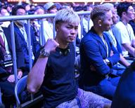Tenshin Nasukawa (Japanese pro-boxer,) poses during the WBO world bantamweight title boxing bout at Tokyo Dome in Tokyo, Japan on May 6, 2024. (Photo by Hiroaki Finito Yamaguchi/AFLO