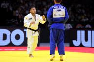 (L-R) Ryuju Nagayama (JPN), Ayub Bliev (AIN), MAY 19, 2024 -Judo : World Judo Championships Abu Dhabi 2024 Men