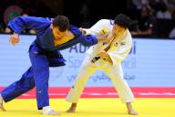 (L-R) Ayub Bliev (AIN), Ryuju Nagayama (JPN), MAY 19, 2024 -Judo : World Judo Championships Abu Dhabi 2024 Men