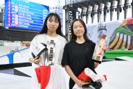 (L-R) Rizu Akama (JPN), Koko Yoshizawa (JPN), MAY 19, 2024 - Skateboarding : OQS olympic qualifier series for paris 2024 Women