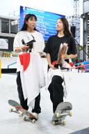 (L-R) Rizu Akama (JPN), Koko Yoshizawa (JPN), MAY 19, 2024 - Skateboarding : OQS olympic qualifier series for paris 2024 Women
