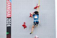 Fumika Kawakami (JPN), MAY 17, 2024 - Sport Climbing : OQS olympic qualifier series for paris 2024 Women\'s Speed Qualification at Huangpu River side in Shanghai, China. (Photo by MATSUO.K\/AFLO SPORT