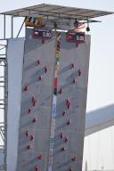 General view, MAY 17, 2024 - Sport Climbing : OQS olympic qualifier series for paris 2024 Women\'s Speed Qualification at Huangpu River side in Shanghai, China. (Photo by MATSUO.K\/AFLO SPORT