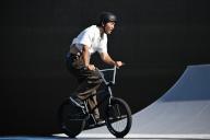 Joji Mizogaki (JPN), MAY 17, 2024 - BMX : OQS olympic qualifier series for paris 2024 Men\'s Free style Park Qualification at Huangpu River side in Shanghai, China. (Photo by MATSUO.K\/AFLO SPORT
