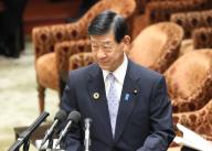 May 20, 2024, Tokyo, Japan - Japanese Environment Minister Shintaro Ito answers a question at Lower House