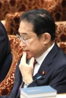 May 20, 2024, Tokyo, Japan - Japanese Prime Minister Fumio Kishida listens to a question at Lower House