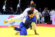 (Top-Bottom) Shakhram Ahadov (UZB), Tatsuki Ishihara (JPN), MAY 20, 2024 -Judo : World Judo Championships Abu Dhabi 2024 Men\