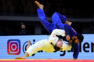 (Top-Bottom) Dimitri Gochilaidze (GEO), Timur Arbuzov (AIN), MAY 21, 2024 -Judo : World Judo Championships Abu Dhabi 2024 Men