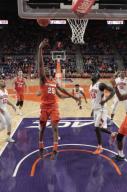 Syracuse Orange guard Tyus Battle (25) drives to the basket against the Clemson Tigers on February 7, 2017. Mandatory Photo Credit: Vern Verna / Ai Wire