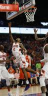 Clemson Tigers guard Shelton Mitchell (4) drives to the basket against the Syracuse Orange on February 7, 2017. Mandatory Photo Credit: Vern Verna / Ai Wire