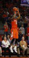 Syracuse Orange guard Andrew White III (3) shoots against the Clemson Tigers on February 7, 2017. Mandatory Photo Credit: Vern Verna / Ai Wire