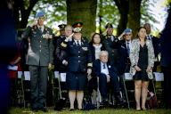 THE HAGUE - Soldiers and veterans during the ceremony on the Malieveld, which commemorates the 75th anniversary of the United Nations