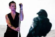 2009-11-30 ROTTERDAM - The British band Depeche Mode with singer Dave Gahan during a performance in a sold out Ahoy in Rotterdam. ANP PHOTO BY PAUL